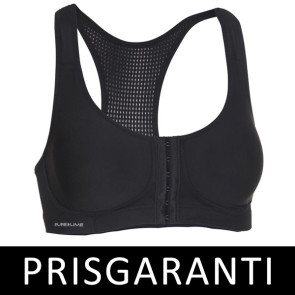 Frontlukket sports bh 80E Sort